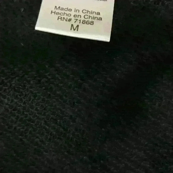 Peanuts Black Sweater Charlie Friends Sz M - Picture 7 of 8